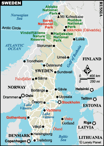 sweden map