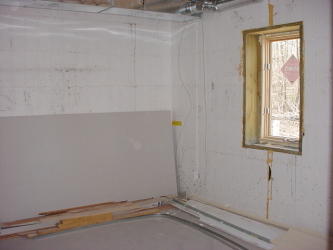 Downstairs L-shaped room