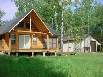 Cabin and Garage